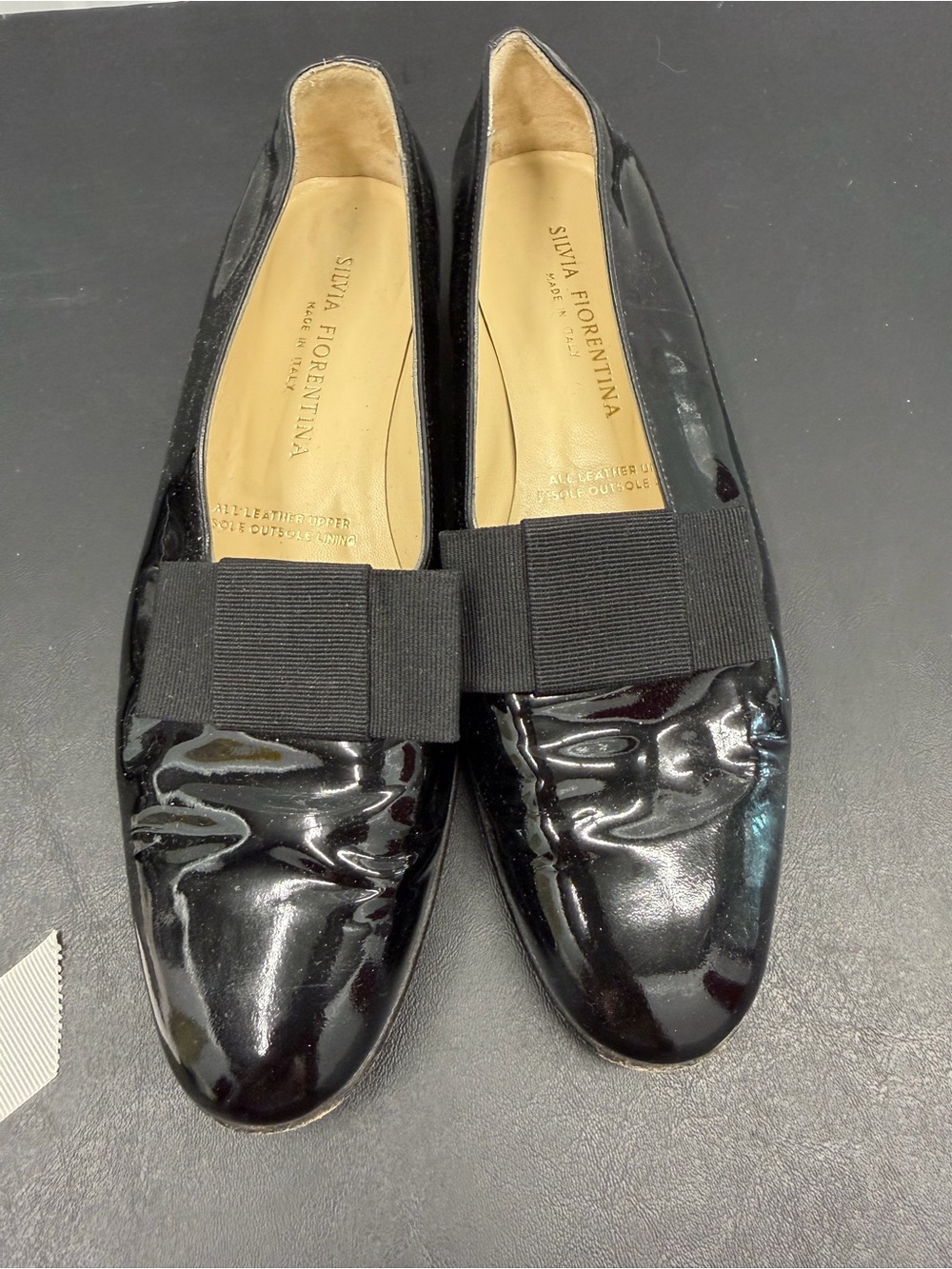 Silvia Fiorentina Patent Leather Bow Loafers Size 8.5